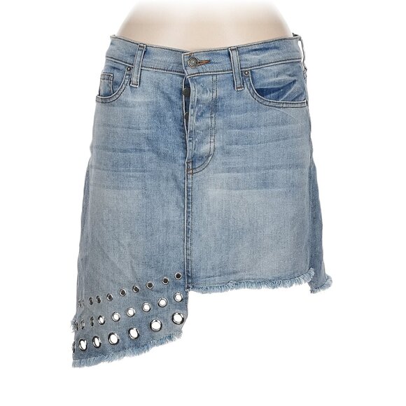 Misa Los Angeles Studded Denim Skirt. Size Small/Size 28 - Picture 1 of 3
